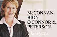 McConnan Bion O'Conner Peterson Law Firm graphic logo of Victoria downtown law firm