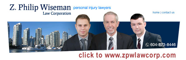 Z. Philip Wiseman and his personal injury / ICBC claims  disputes team - CLICK TO WEB SITE