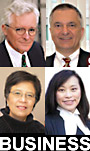 Vancouver business lawyers Bruce Redekop,Sorel Leinburd, Florence Wong and Mona Chan - the 2 lwomen lawyers are fluent in Mandarin and Cantonese Chinese