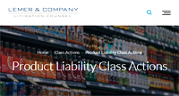 Product liability class actions information from Bruce Lemer
