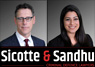 photos of Craig Sicotte & Janeen Sandhu criminal defense lawyers in Surrey firm of Sicotte & Sandhu