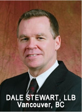 Dale Stewart, LLB experienced personal injury, brain injury lawyer with Jeffery & Calder in downtown Vancouver