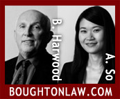 Vancouver business immigration lawyers Bruce Harwood & and Angela So, JD .