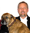 Gordon Zenk, JD with dog Duncan, circa 2000